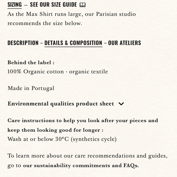 Sezane Max Shirt 38/US 6 - Picture 6 of 6